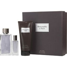 Abercrombie & Fitch First Instinct By Abercrombie & Fitch Edt Spray 3.4 Oz & Hair And Body Wash 6.7 Oz & Edt Spray 0.5 Oz For Men