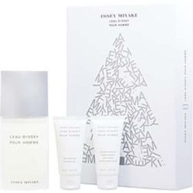 L'eau D'issey By Issey Miyake Edt Spray 4.2 Oz & After Shave Balm 1.6 Oz & Shower Gel 1.6 Oz For Men