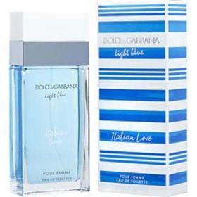 D & G Light Blue Italian Love By Dolce & Gabbana Edt Spray 3.4 Oz For Women