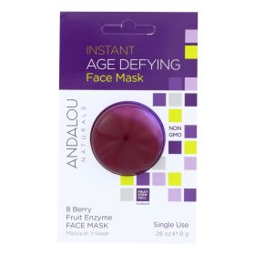 andalou Naturals Instant Age Defying Face Mask - 8 Berry Fruit Enzyme - Case of 6 - 0.28 oz (SKU: 1800523)