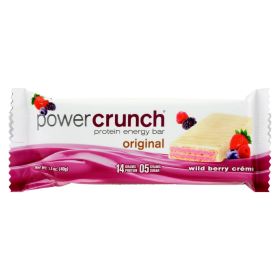 Power Crunch Bar - Wild Berry Cream - Case of 12 - 1.4 oz (SKU: 248575)